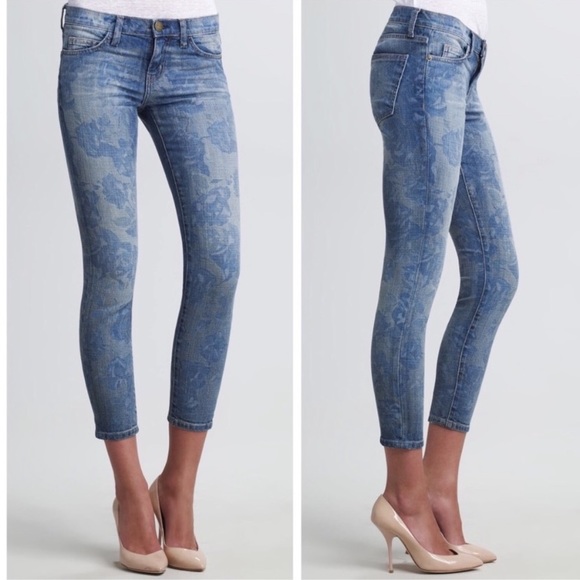 NWT Current/Elliot “The Stiletto” Blue Rose Jeans - Picture 2 of 8